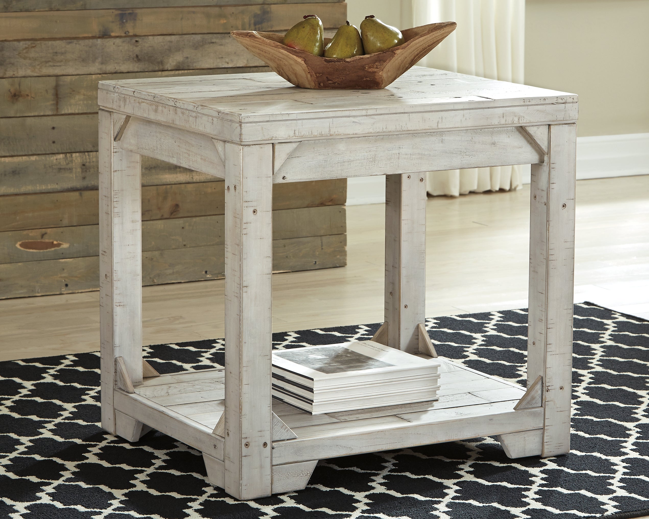 Sectionals for Less - Ashley Furniture - Fregine End Table - Rectangular End Table / Whitewash - T755-3