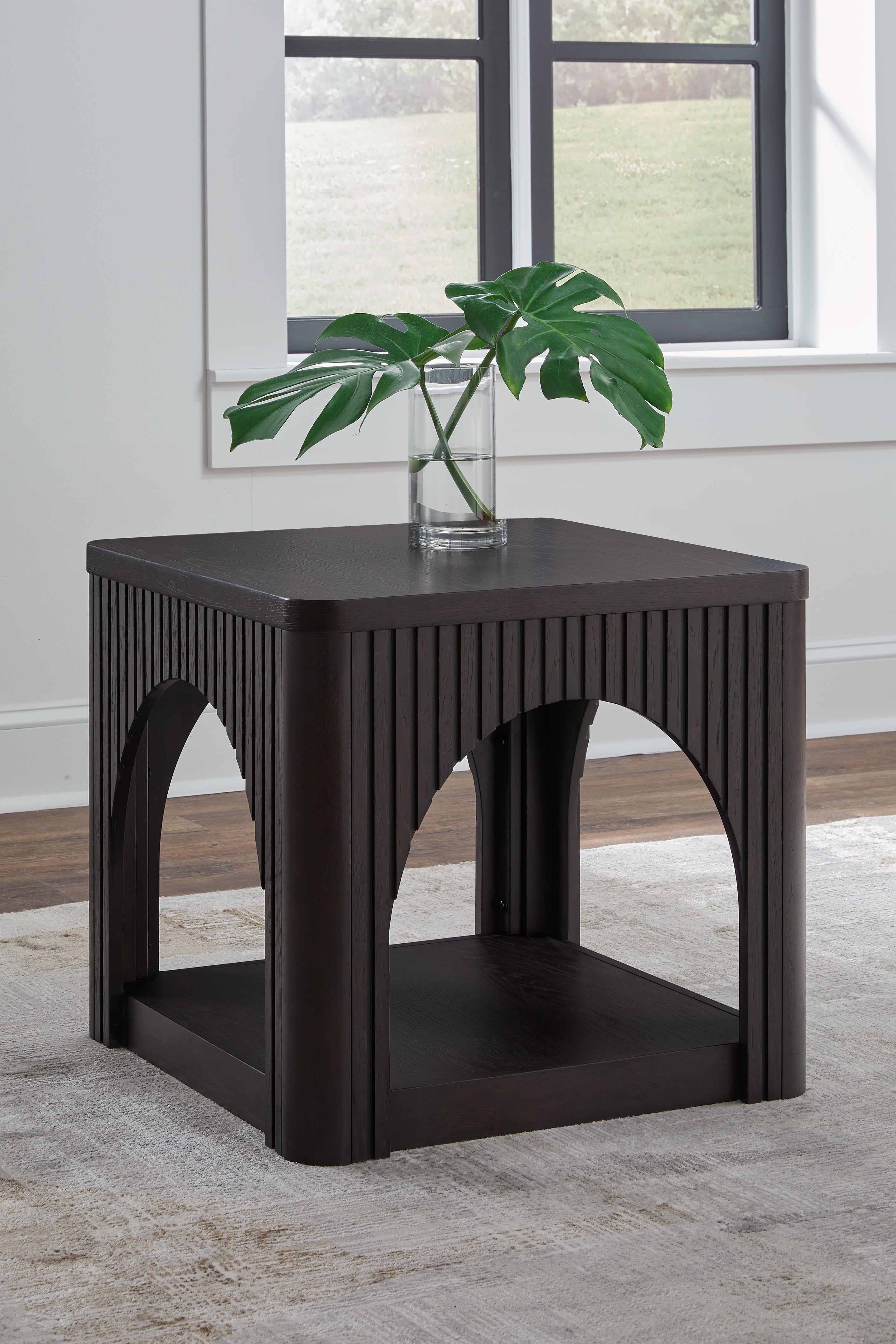 Sectionals for Less - Ashley Furniture - Yellink End Table - Square End Table / Black - T760-2