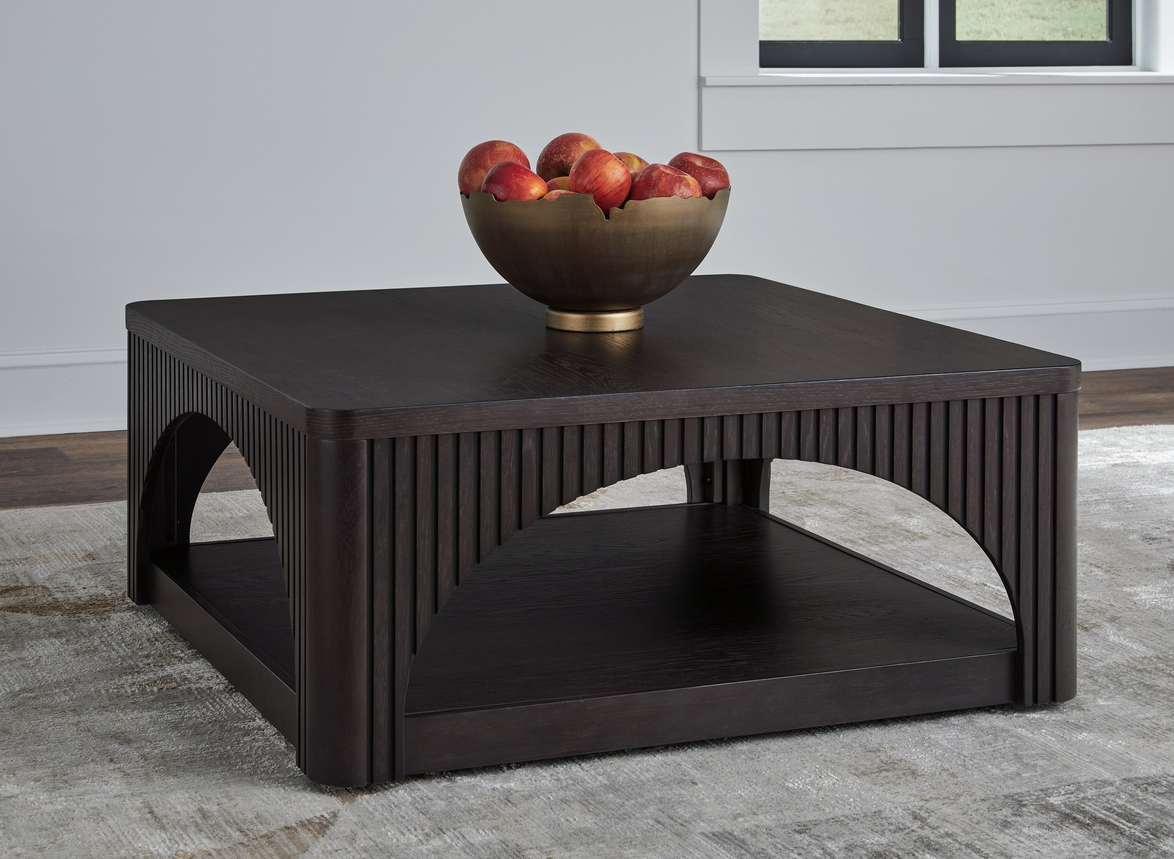 Sectionals for Less - Ashley Furniture - Yellink Coffee Table - Square Cocktail Table / Black - T760-8