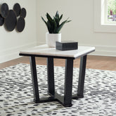 Sectionals for Less - Ashley Furniture - Fostead End Table - Square End Table / White/Espresso - T770-2