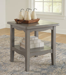 Sectionals for Less - Ashley Furniture - Charina End Table - Square End Table / Antique Gray - T784-2