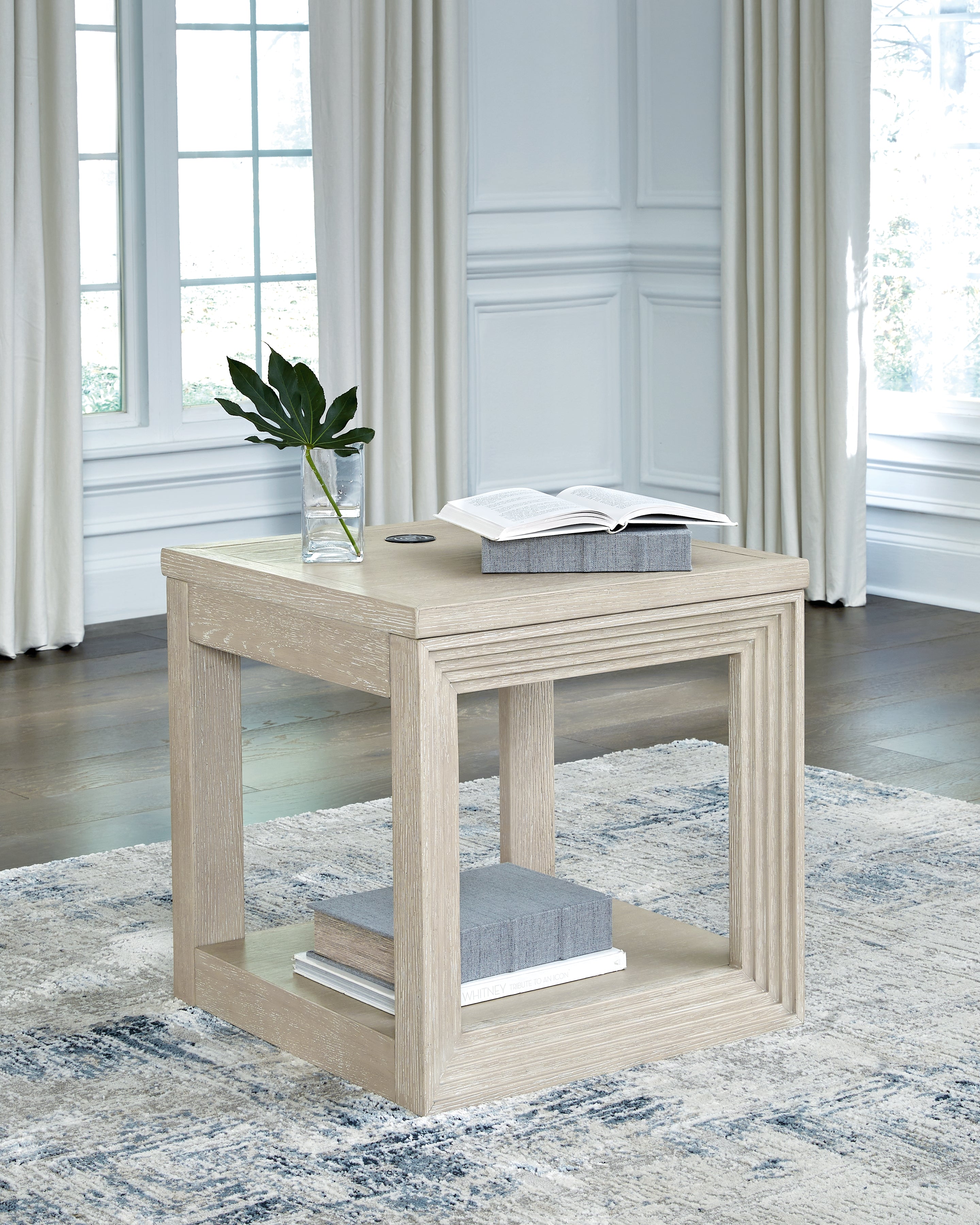 Sectionals for Less - Ashley Furniture - Marxhart End Table - Square End Table / Bisque - T791-2