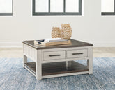 Sectionals for Less - Ashley Furniture - Darborn Lift-Top Coffee Table - Lift Top Cocktail Table / Gray/Brown - T796-00