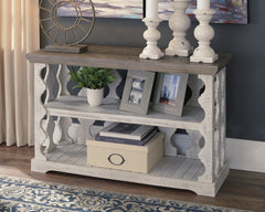 Sectionals for Less - Ashley Furniture - Havalance Sofa/Console Table - Console Sofa Table / Gray/White - T814-5