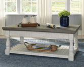 Sectionals for Less - Ashley Furniture - Havalance Lift-Top Coffee Table - Lift Top Cocktail Table / White/Gray - T994-20