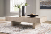 Sectionals for Less - Ashley Furniture - Jorlaina Coffee Table - Square Cocktail Table / Light Grayish Brown - T622-8