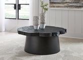 Sectionals for Less - Ashley Furniture - Wimbell Coffee Table - Round Cocktail Table / Black - T970-8