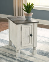 Sectionals for Less - Ashley Furniture - Havalance Chairside End Table - Chair Side End Table / White/Gray - T994-7