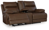 Sectionals for Less - Ashley Furniture - VonRyan Living Room - PWR REC Loveseat/CON/ADJ HDRST / Tobacco - U1040018