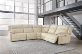 Sectionals for Less - Ashley Furniture - Double Deal Sectional - 5-Piece Reclining Sectional with Console / Almond - U13001S8