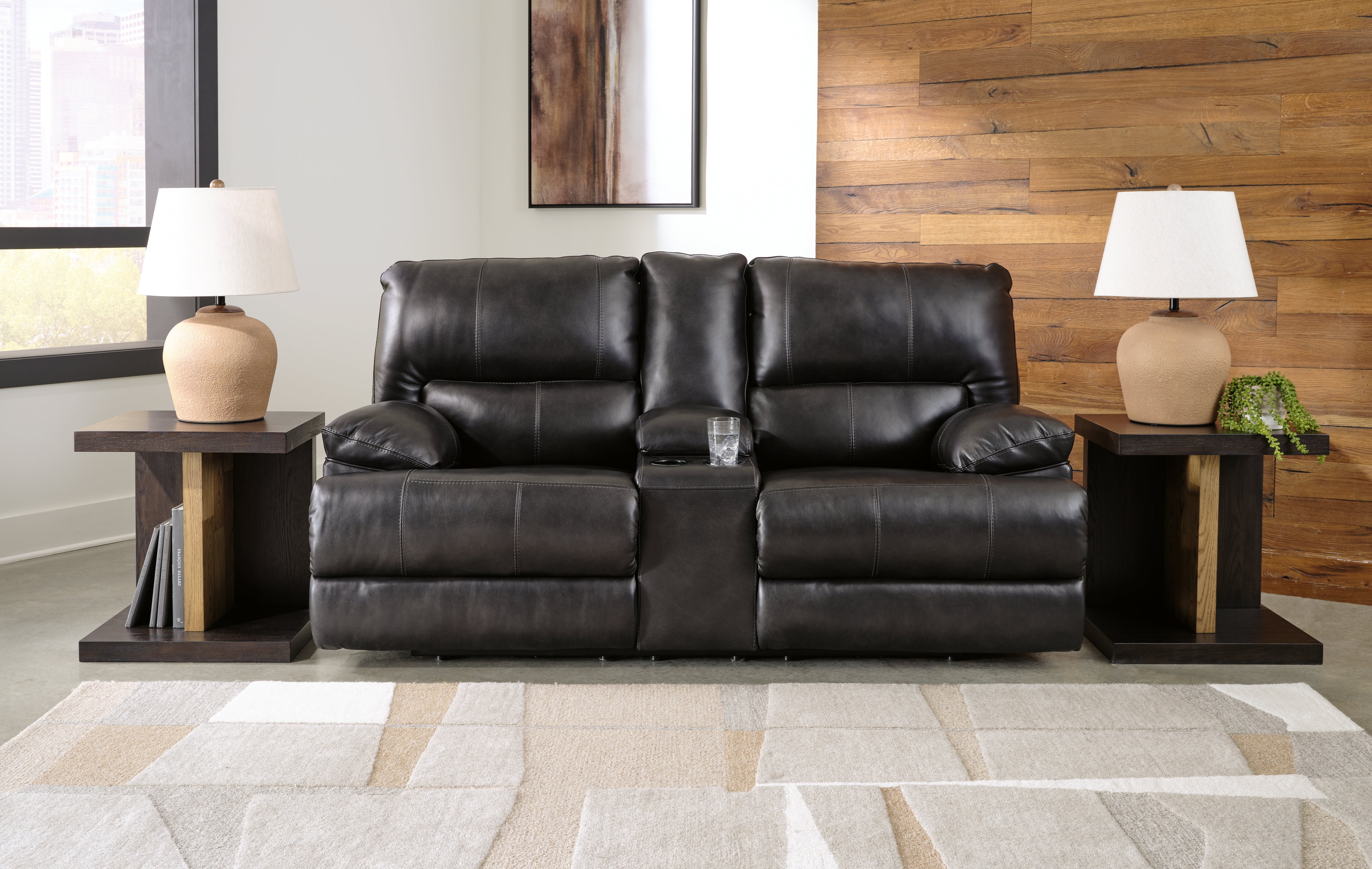 Sectionals for Less - Ashley Furniture - Mountainous Living Room - PWR Recliner/ADJ Headrest / Eclipse - U6580182