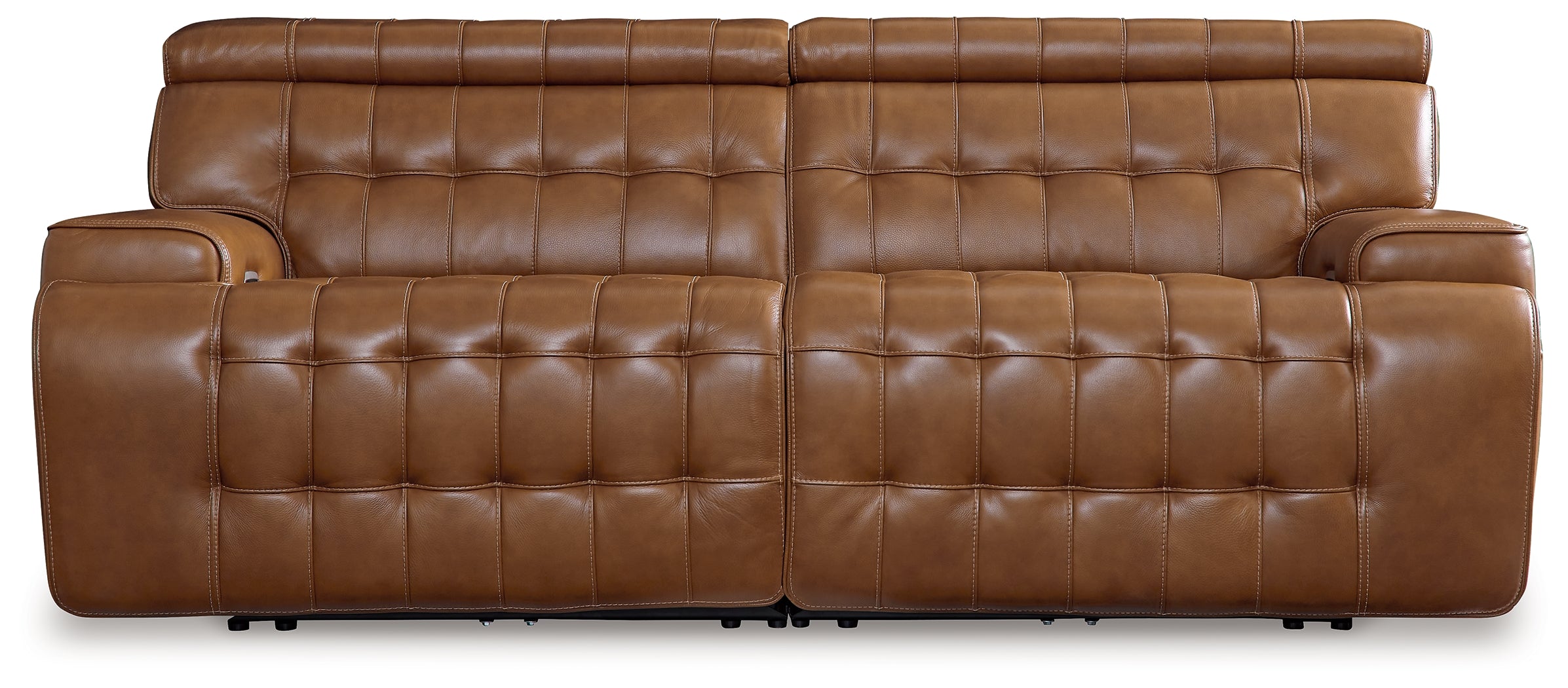 Sectionals for Less - Ashley Furniture - Temmpton Sectional - 2-Piece Power Reclining Sectional Loveseat / Chocolate - U92708S1