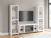 Sectionals for Less - Ashley Furniture - Brollevi Entertainment Center - 3-Piece Entertainment Center / White - W2722W1