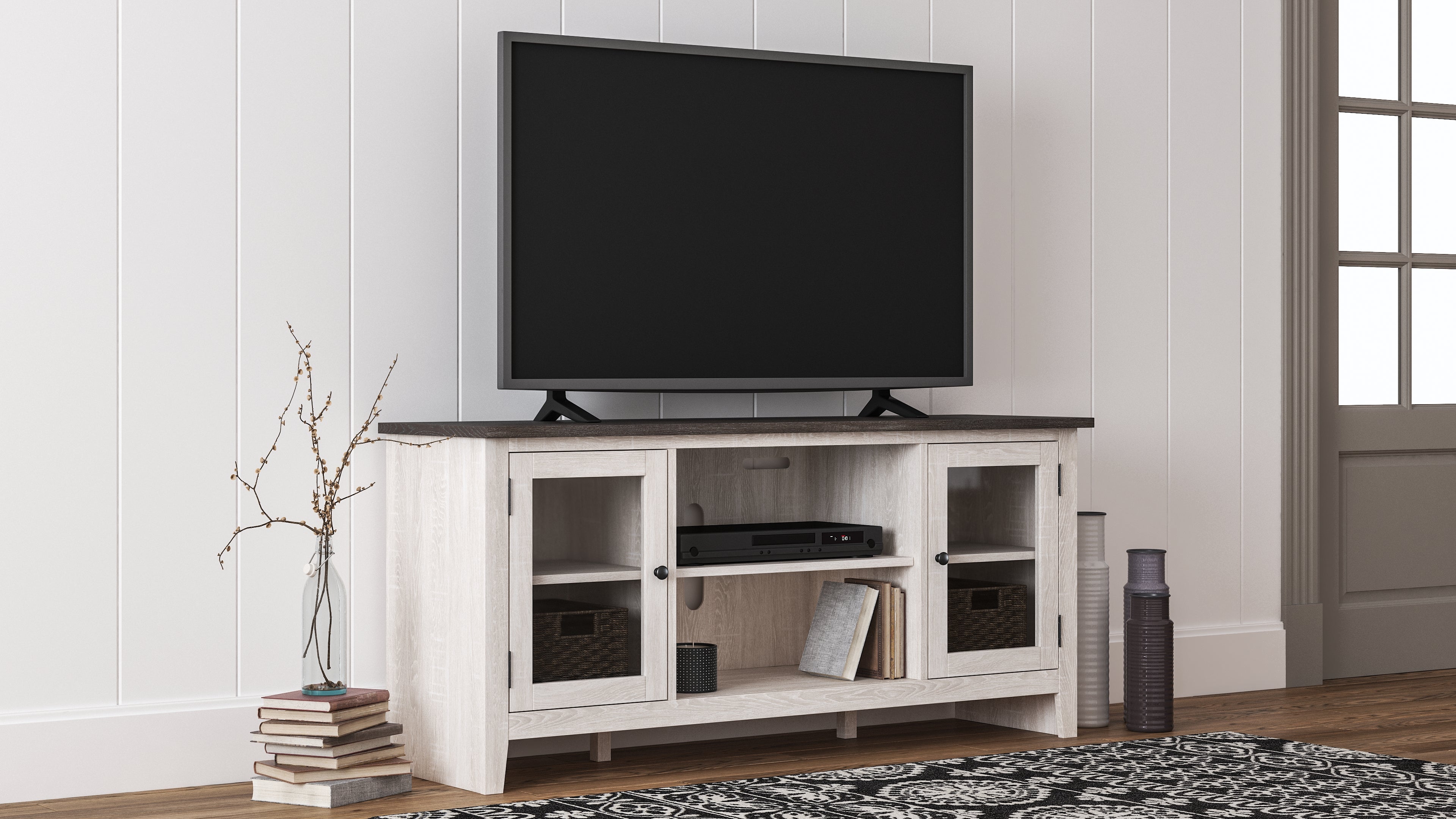Sectionals for Less - Ashley Furniture - Dorrinson 60" TV Stand - 60" / Two-tone - W287-68