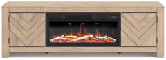 Cayboni 71" TV Stand with Electric Fireplace
