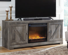 Sectionals for Less - Ashley Furniture - Wynnlow 63" TV Stand with Electric Fireplace - 63" TV Stand with Electric Fireplace / Gray - W440W4