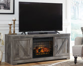 Sectionals for Less - Ashley Furniture - Wynnlow 63" TV Stand with Electric Fireplace - 63" TV Stand with Electric Fireplace / Gray - W440W9