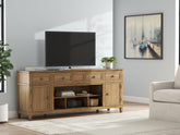 Sectionals for Less - Ashley Furniture - Sharlance 81" TV Stand - 81" / Light Brown - W655-68