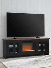 Sectionals for Less - Ashley Furniture - Wildenauer 76" TV Stand with Electric Fireplace - 76" TV Stand with Electric Fireplace / Brown/Black - W664W2