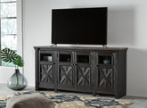 Sectionals for Less - Ashley Furniture - Tyler Creek 74" TV Stand - 74" / Black/Gray - W736-68
