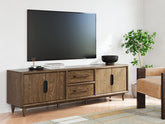 Sectionals for Less - Ashley Furniture - Roanhowe 85" TV Stand - 85" / Brown - W769-68