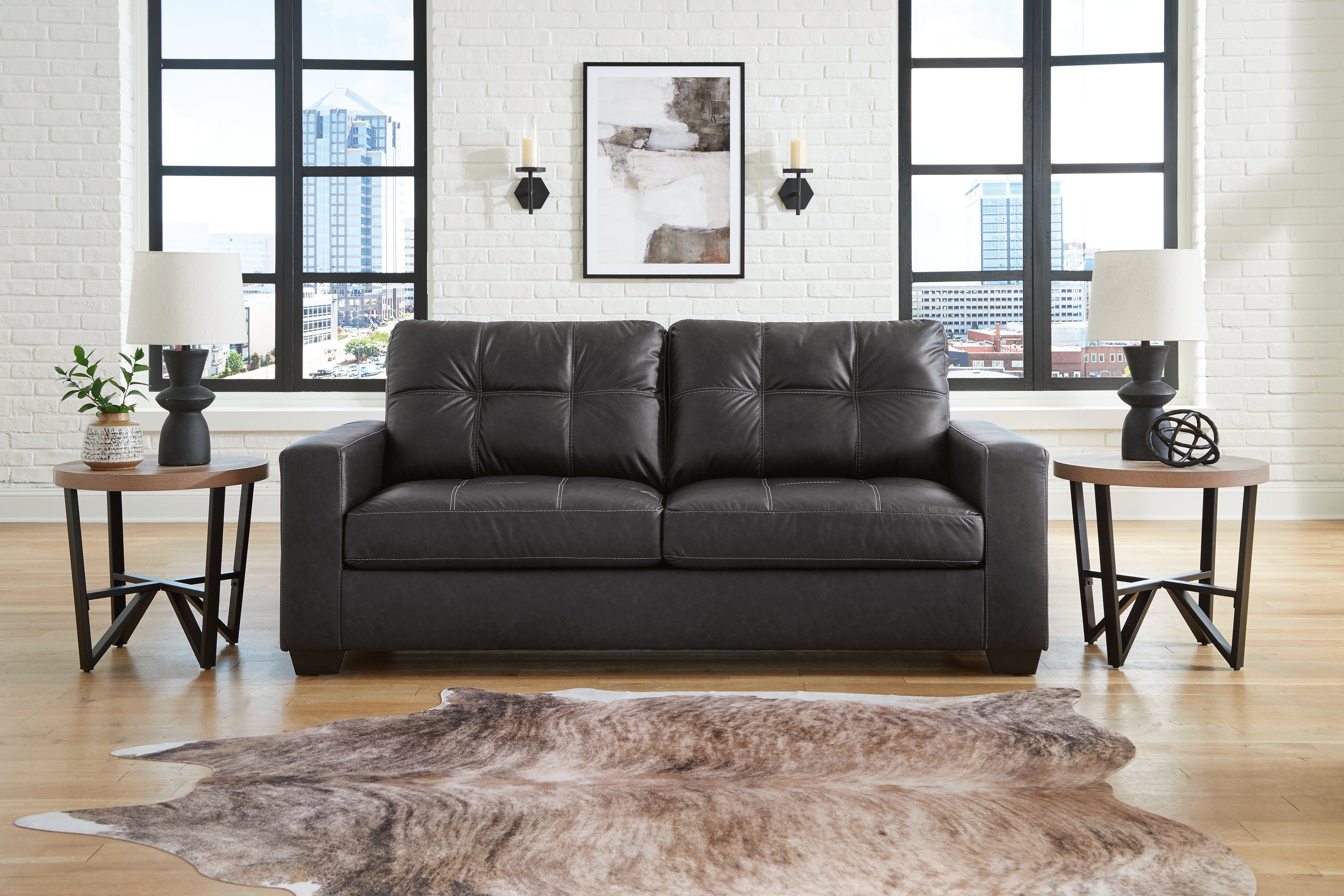 Sectionals for Less - Ashley Furniture - Barlin Mills Living Room - Sofa / Carbon - 1700438