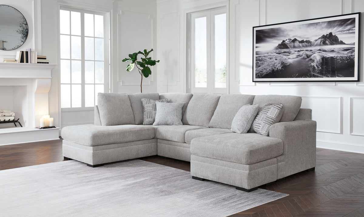 Sectionals for Less - Ashley Furniture - Gabyleigh Sectional - LAF 2-Piece Sectional with Chaise / Nickel - 20904S1