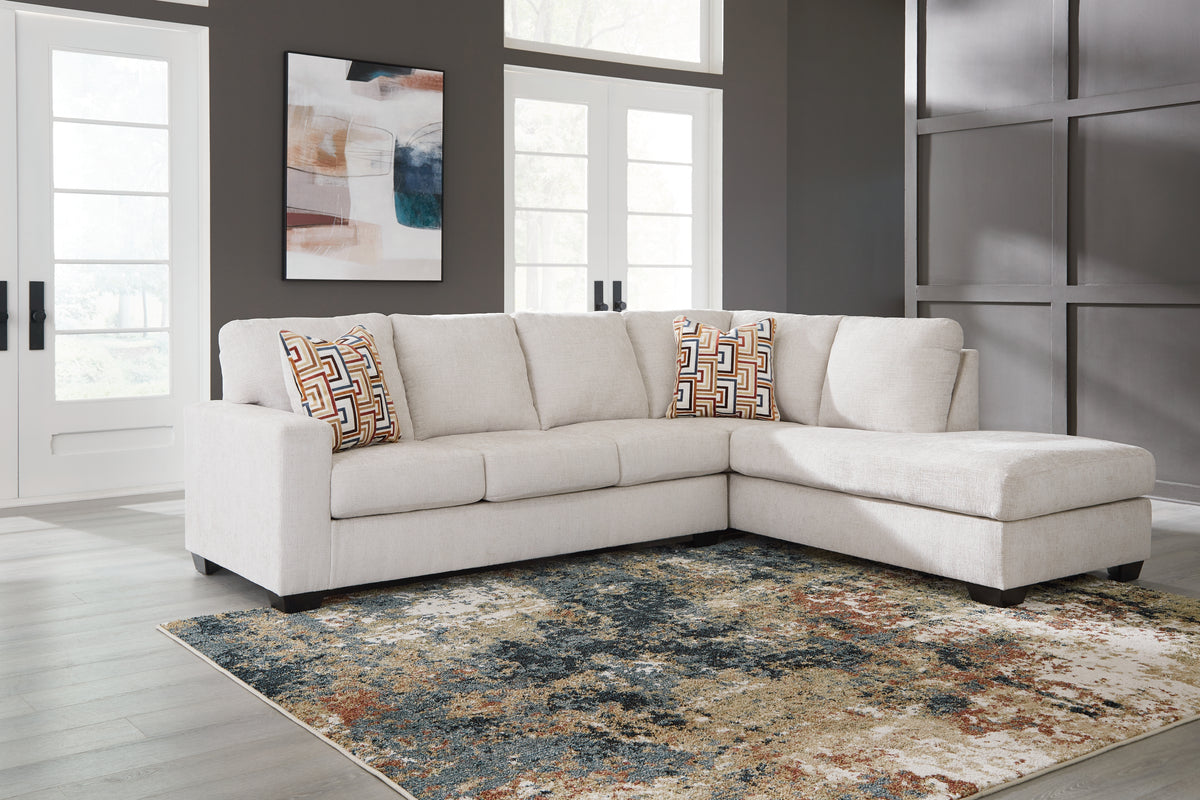 Sectionals for Less - Ashley Furniture - Aviemore Sectional - LAF 2-Piece Sectional with Chaise / Stone - 24305S2