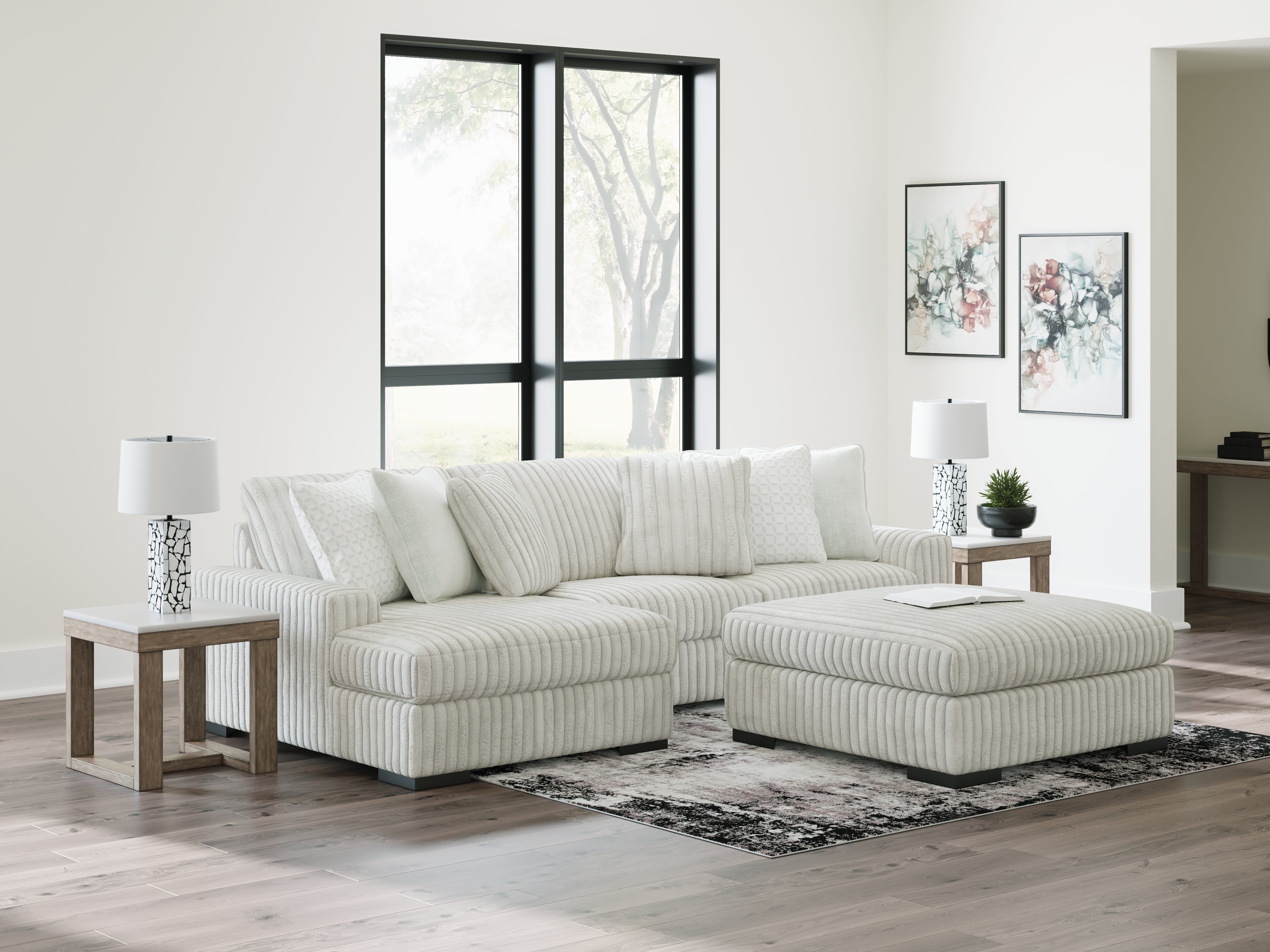 Sectionals for Less - Ashley Furniture - Stupendous Sectional - LAF 2-Piece Sectional with Chaise / Alloy - 25903S7