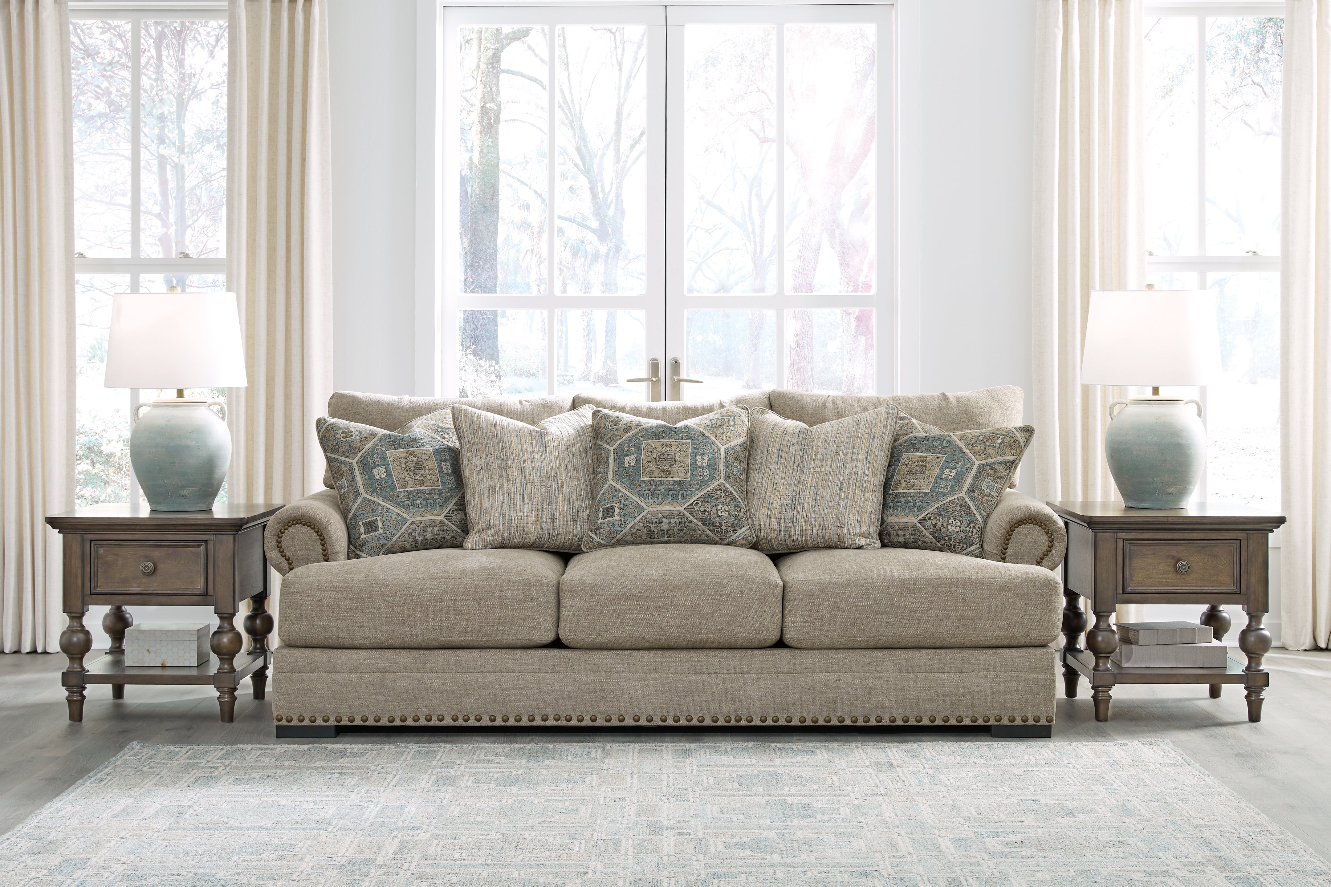 Sectionals for Less - Ashley Furniture - Galemore Living Room - Sofa / Quarry - 2700438