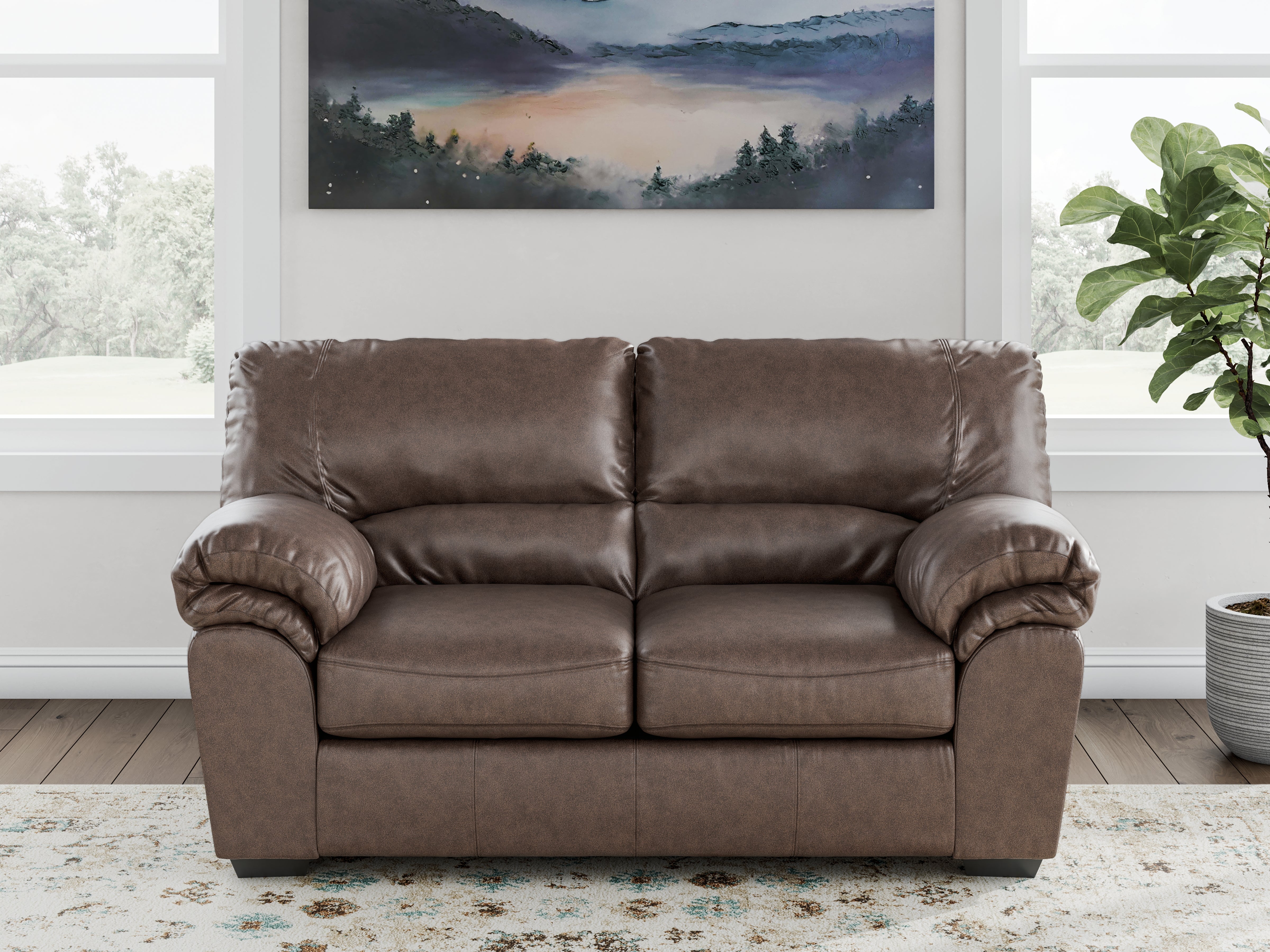 Sectionals for Less - Ashley Furniture - WillowBend Living Room - Loveseat / Umber - PC2770535