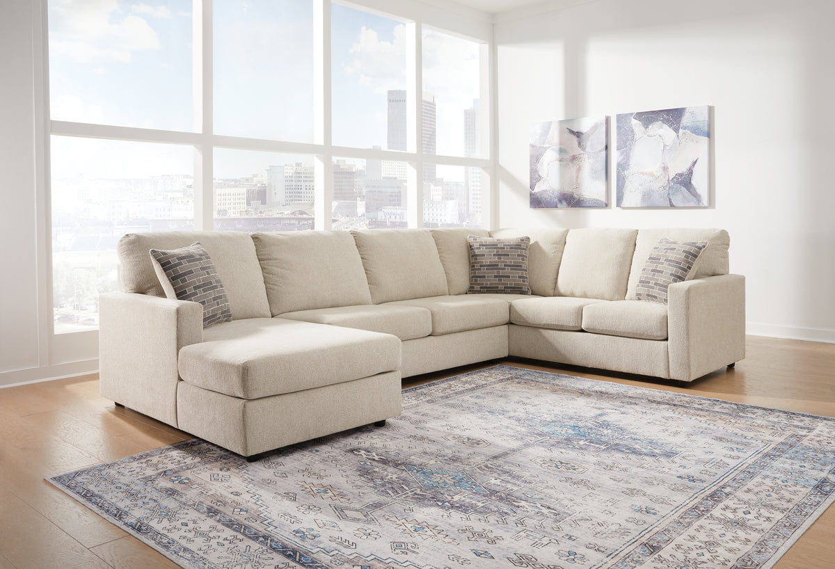 Sectionals for Less - Ashley Furniture - Edenfield Sectional - LAF 3-Piece Sectional with Chaise / Charcoal - 29003S2