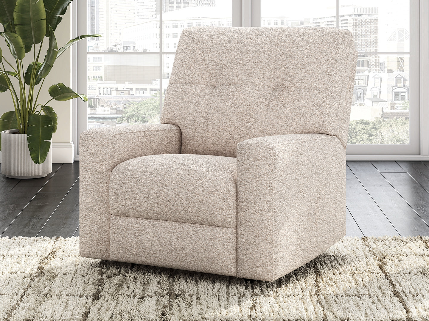 Sectionals for Less - Ashley Furniture - Larimer Living Room - Rocker Recliner / Stone - PC2920325