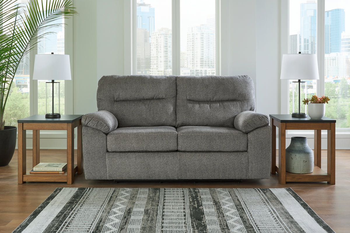 Sectionals for Less - Ashley Furniture - Bindura Living Room - Glider Loveseat / Mineral - 3030578