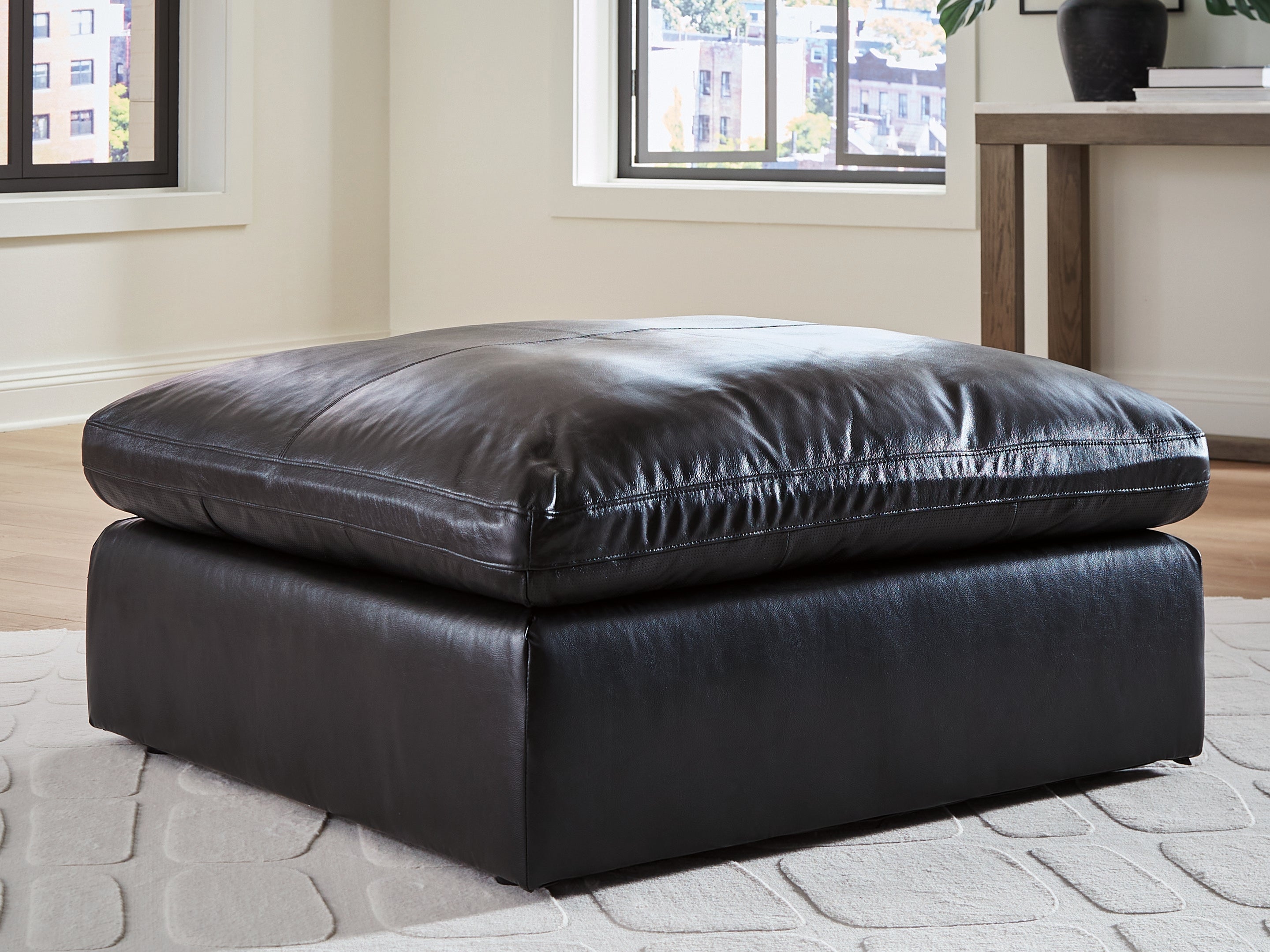 Sectionals for Less - Ashley Furniture - Emilia Sectional - Oversized Accent Ottoman / Black - 3090208