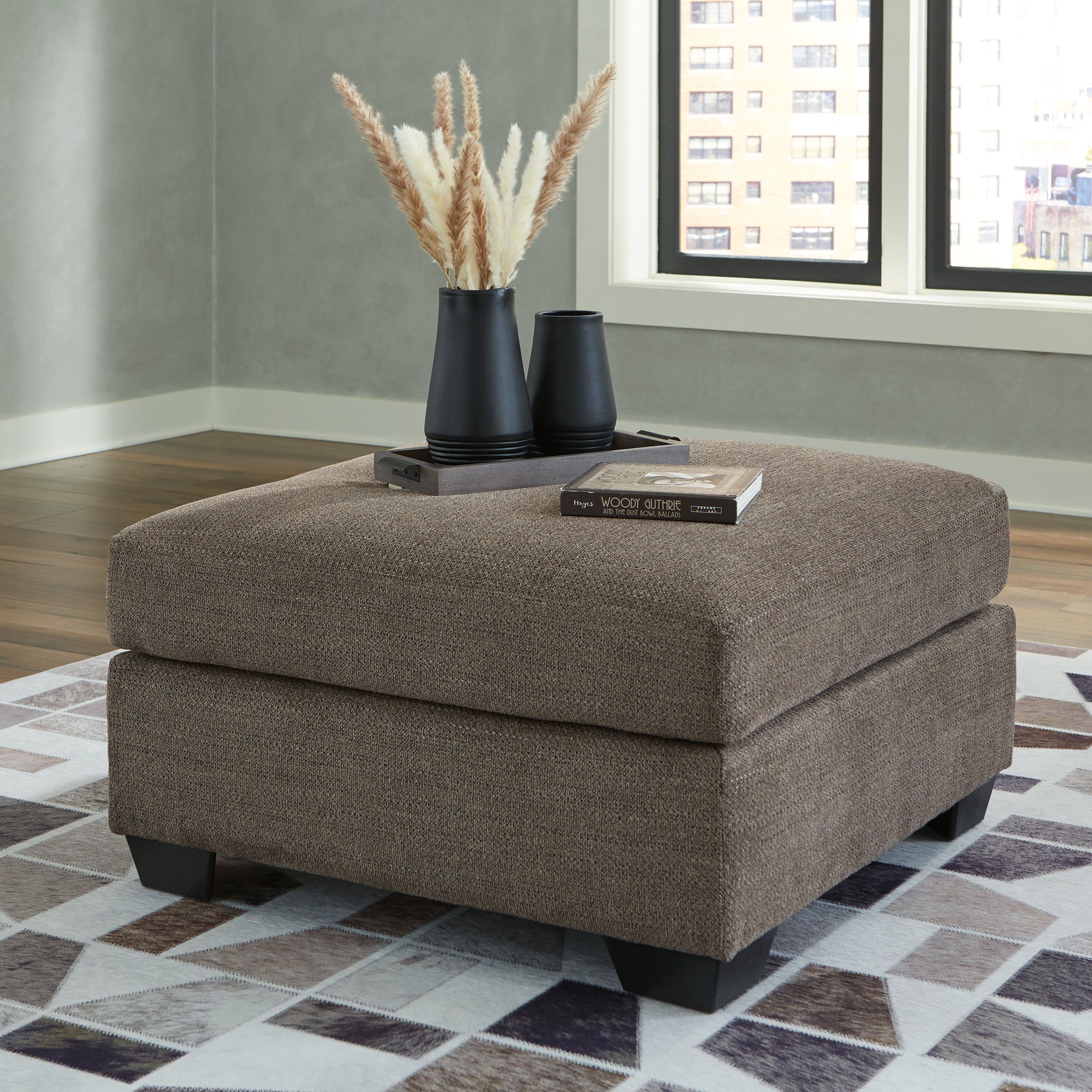 Sectionals for Less - Ashley Furniture - Mahoney Living Room - Oversized Accent Ottoman / Chocolate - 3100508