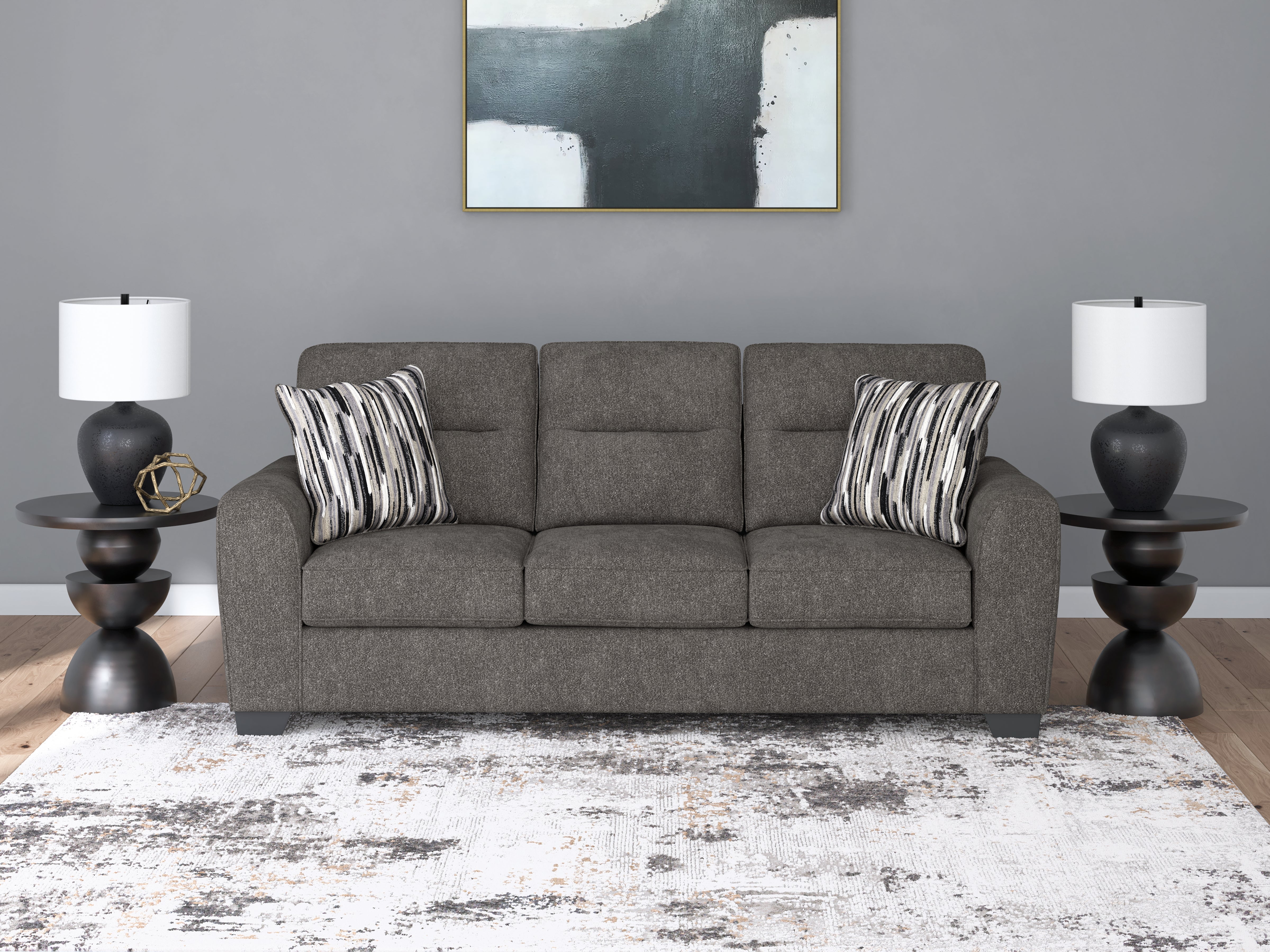 Sectionals for Less - Ashley Furniture - Olten Living Room - Sofa / Graphite - 3130538