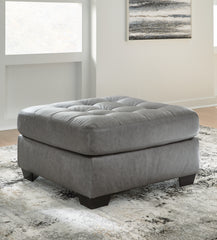 Sectionals for Less - Ashley Furniture - Clairette Court Living Room - Oversized Accent Ottoman / Alloy - 3150308
