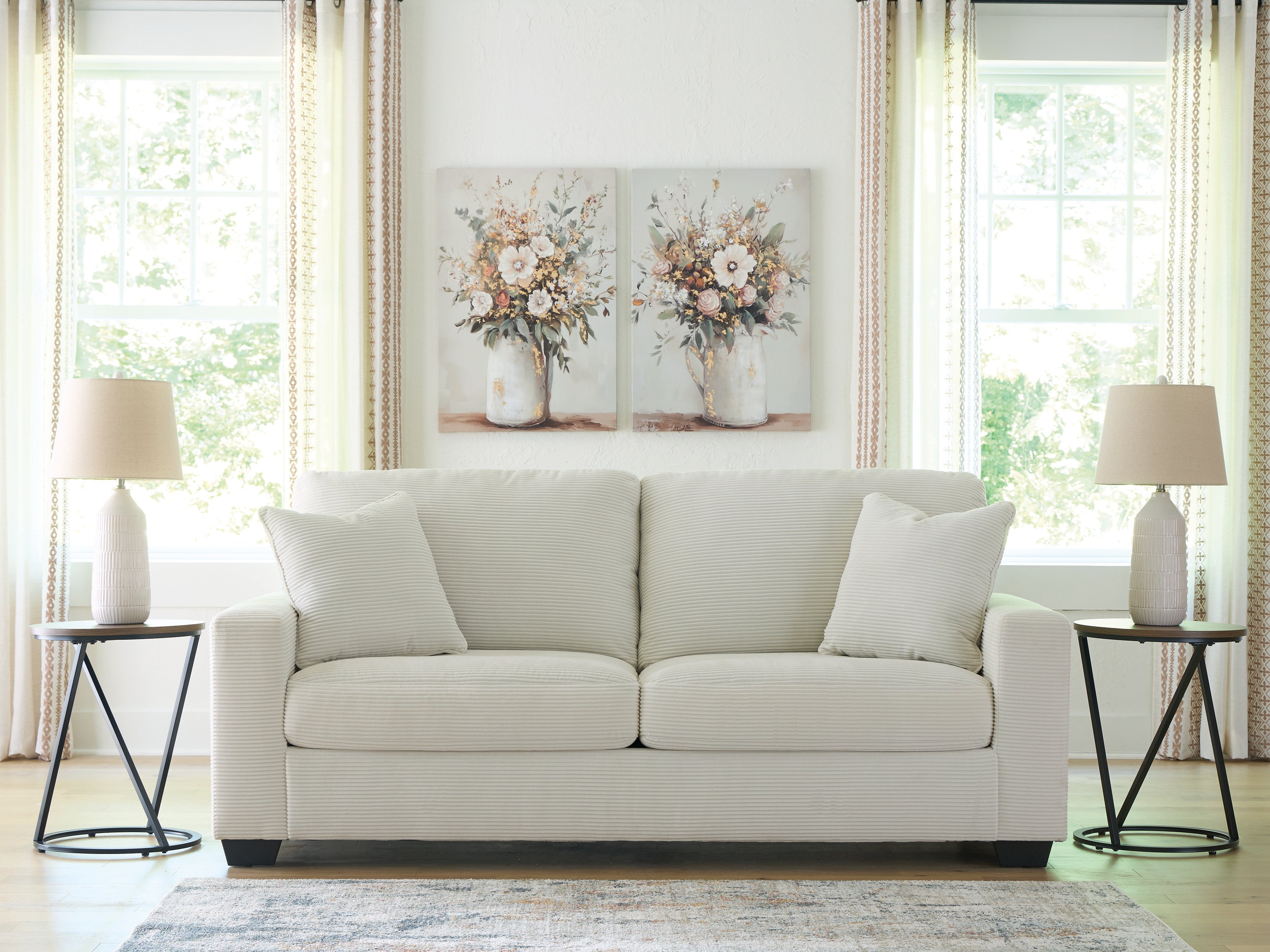 Sectionals for Less - Ashley Furniture - Greenbriar Living Room - Sofa / Ivory - PC3200638