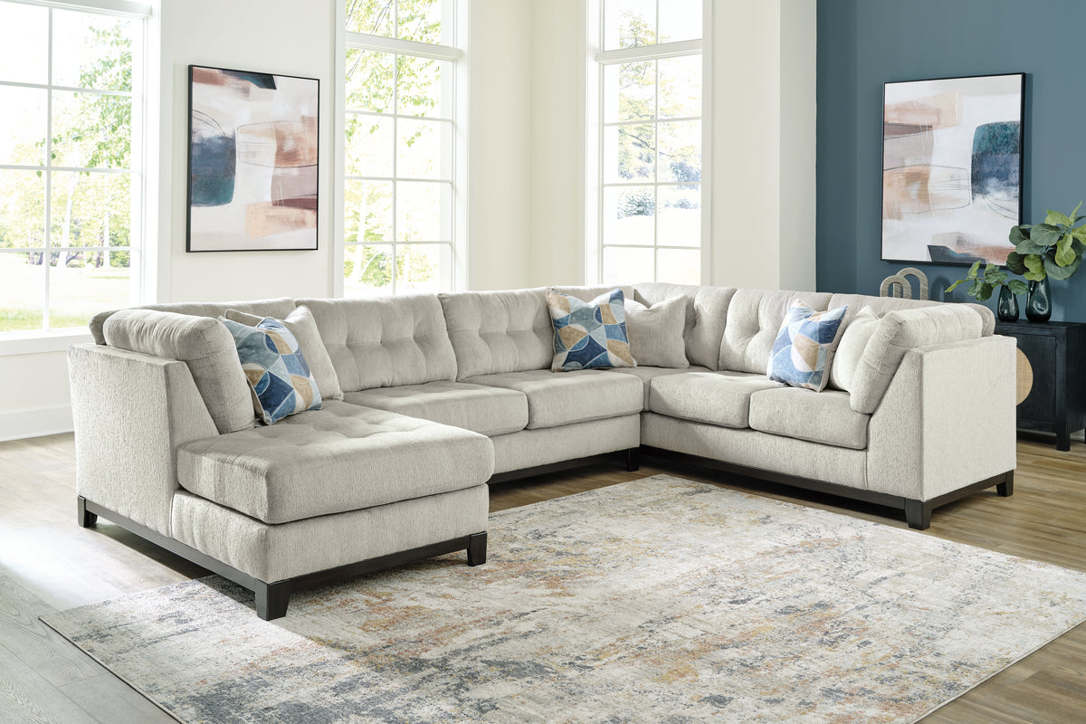 Sectionals for Less - Ashley Furniture - Maxon Place Sectional - 3-Piece Sectional with Chaise / Navy - 33003S2