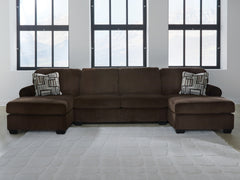 Sectionals for Less - Ashley Furniture - Kimlee Sectional - RAF 2-Piece Super Chaise / Chocolate - PC35603S4
