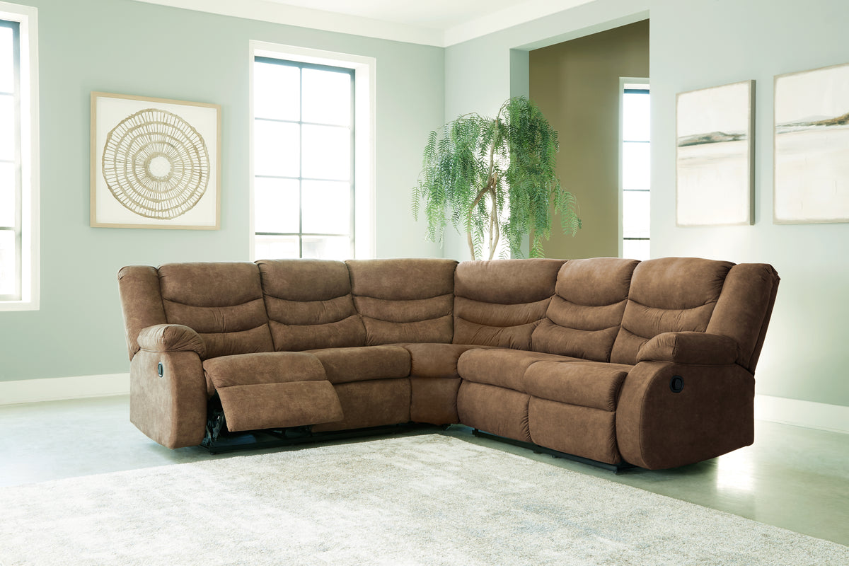 Sectionals for Less - Ashley Furniture - Partymate Sectional - 2-Piece Reclining Sectional / Slate - 36903S2