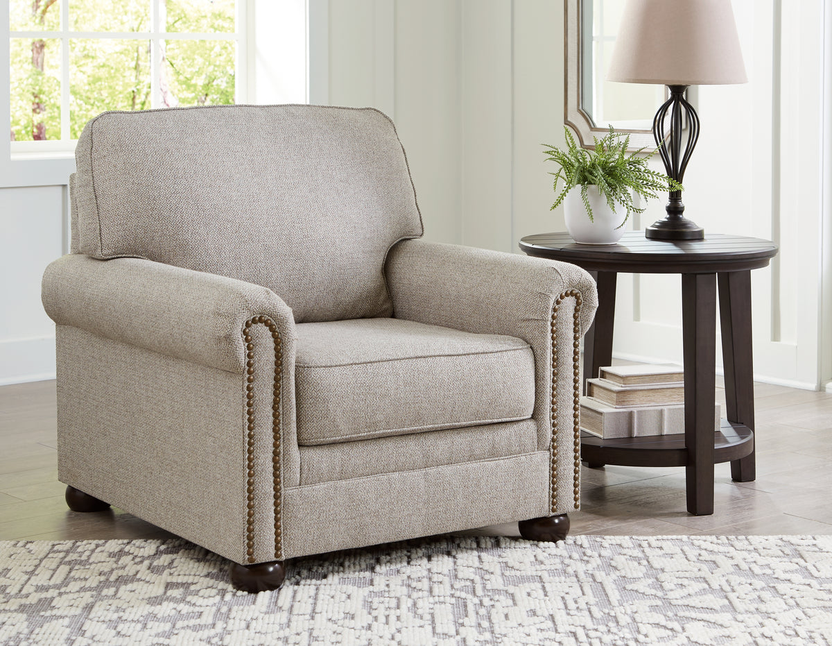 Sectionals for Less - Ashley Furniture - Gaelon Living Room - Queen Sofa Sleeper / Dune - 3730739