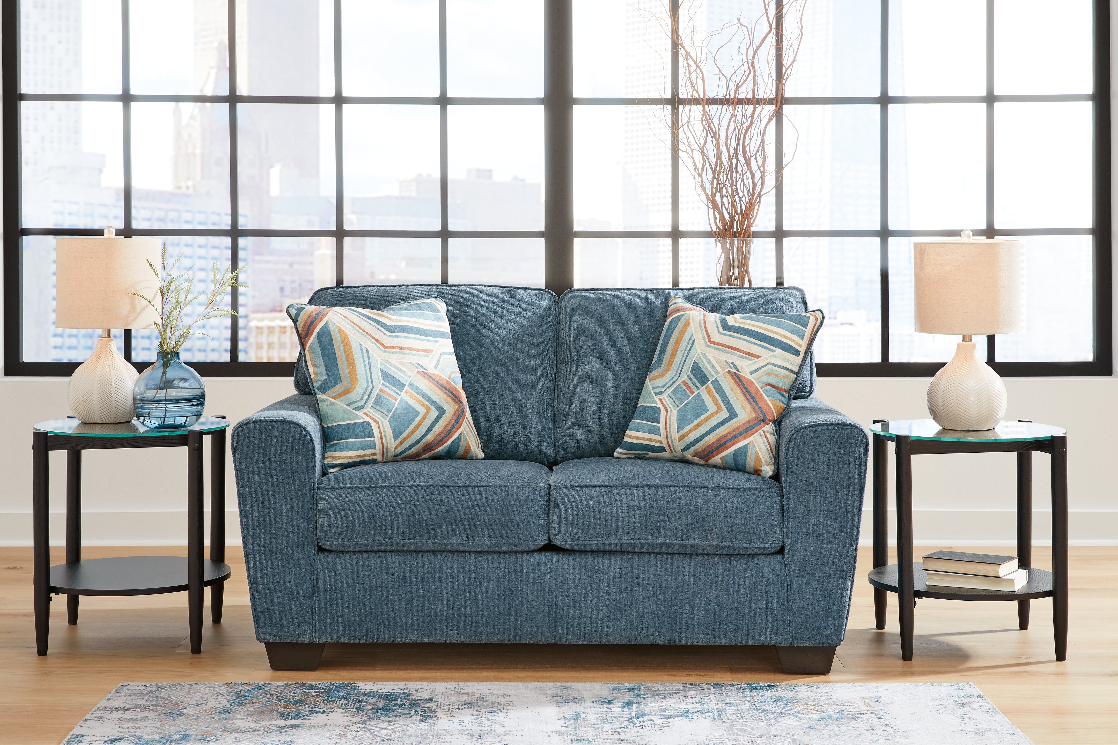 Sectionals for Less - Ashley Furniture - Cashton Living Room - Loveseat / Blue - 4060535