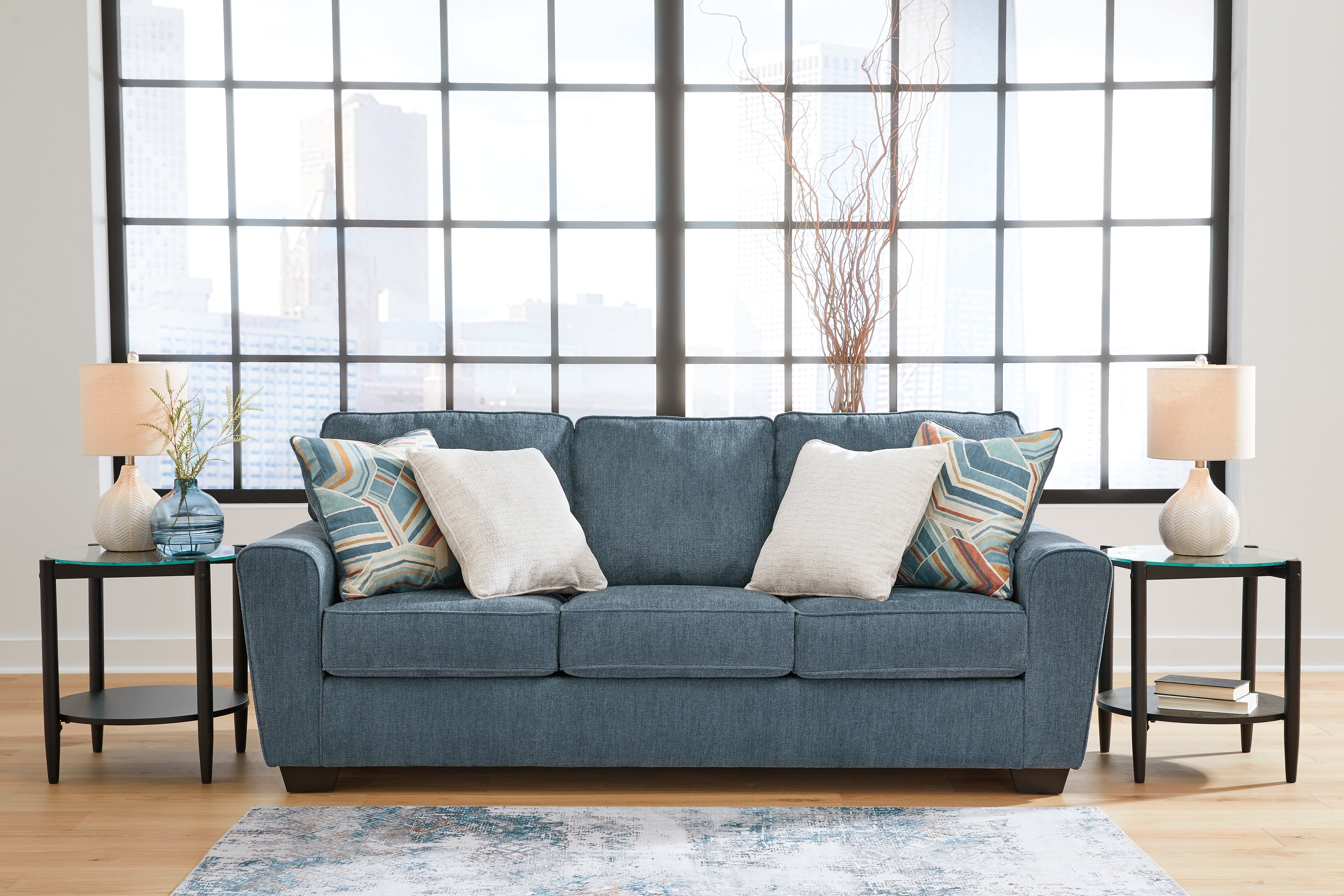 Sectionals for Less - Ashley Furniture - Cashton Living Room - Sofa / Blue - 4060538