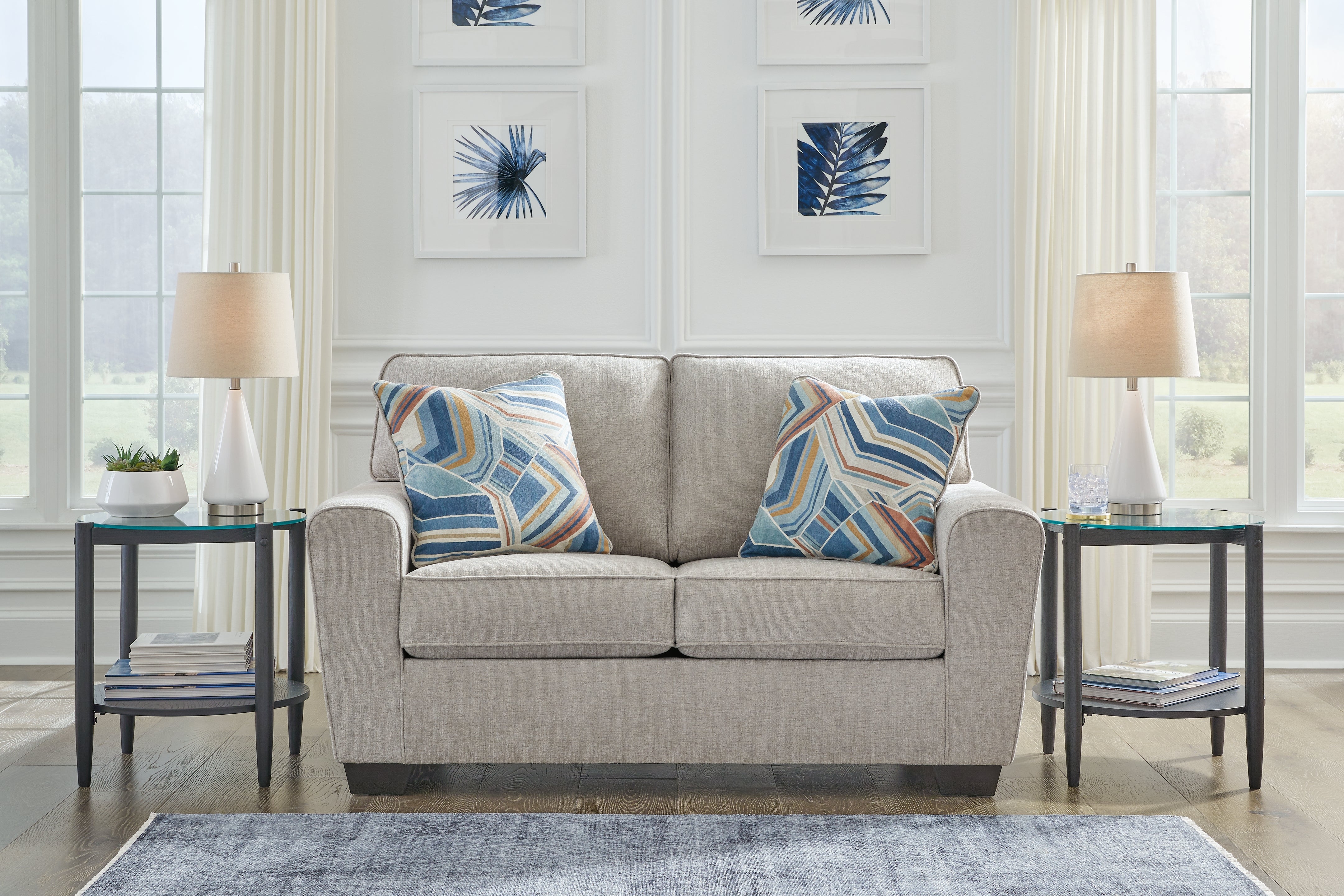 Sectionals for Less - Ashley Furniture - Cashton Living Room - Loveseat / Ice - 4060635