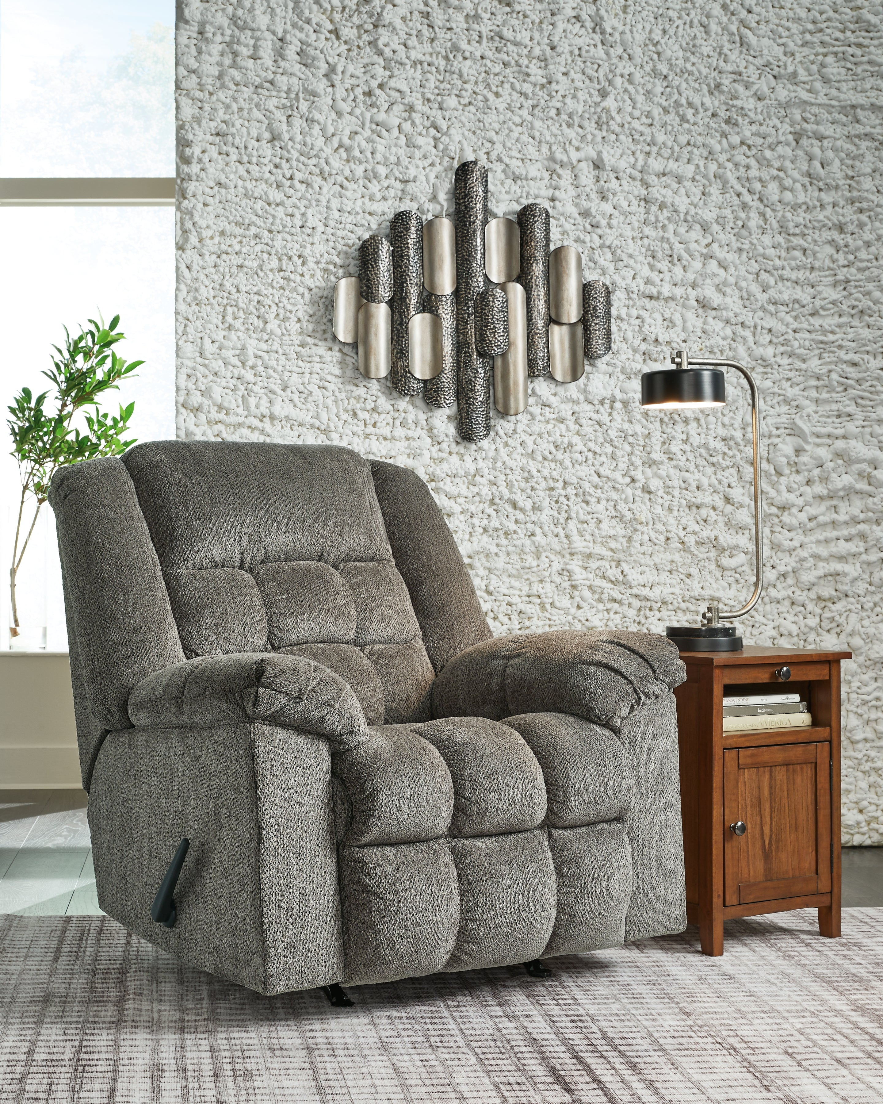 Sectionals for Less - Ashley Furniture - Kegler Living Room - Rocker Recliner / Putty - 4450425