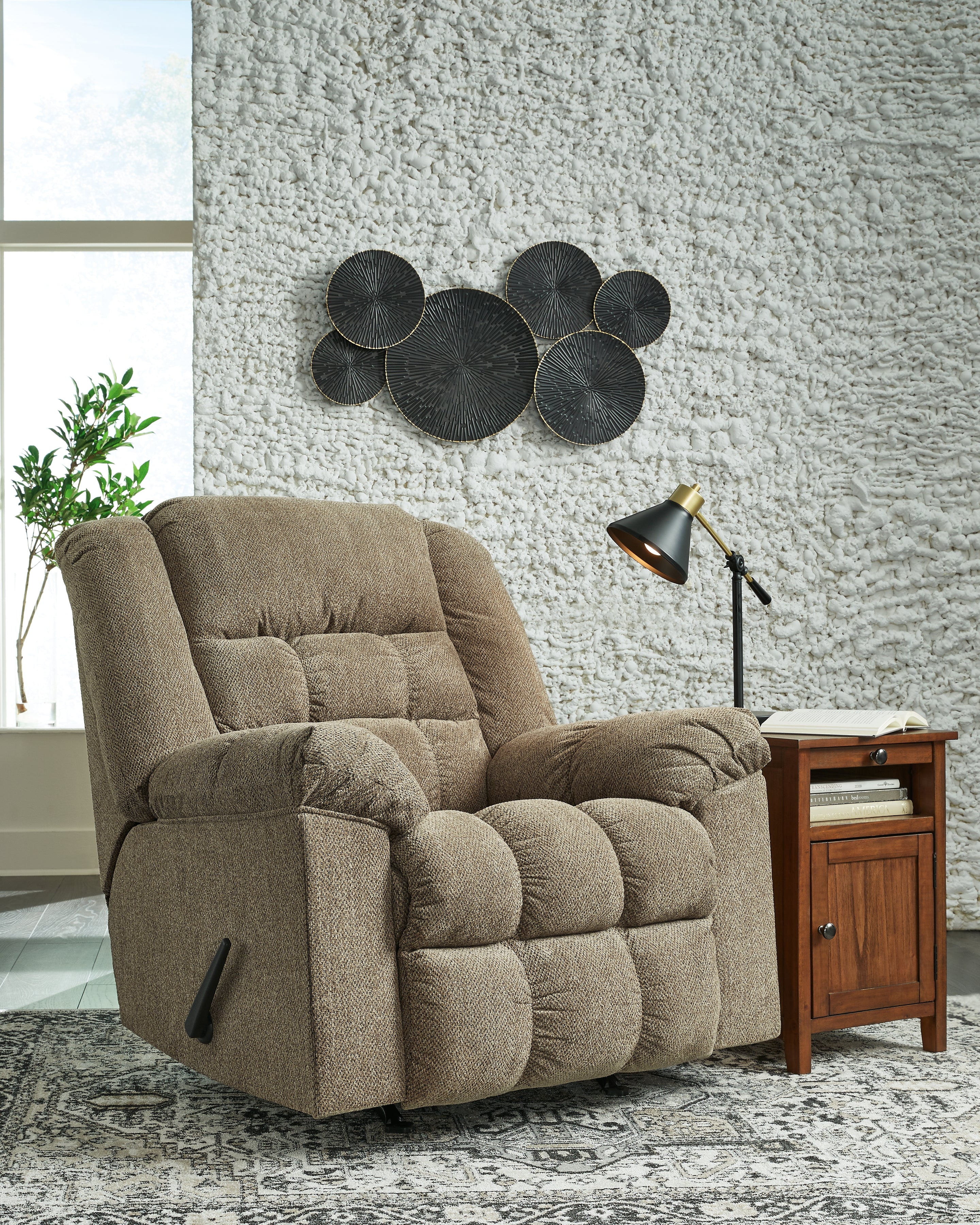 Sectionals for Less - Ashley Furniture - Kegler Living Room - Rocker Recliner / Briar - 4450525