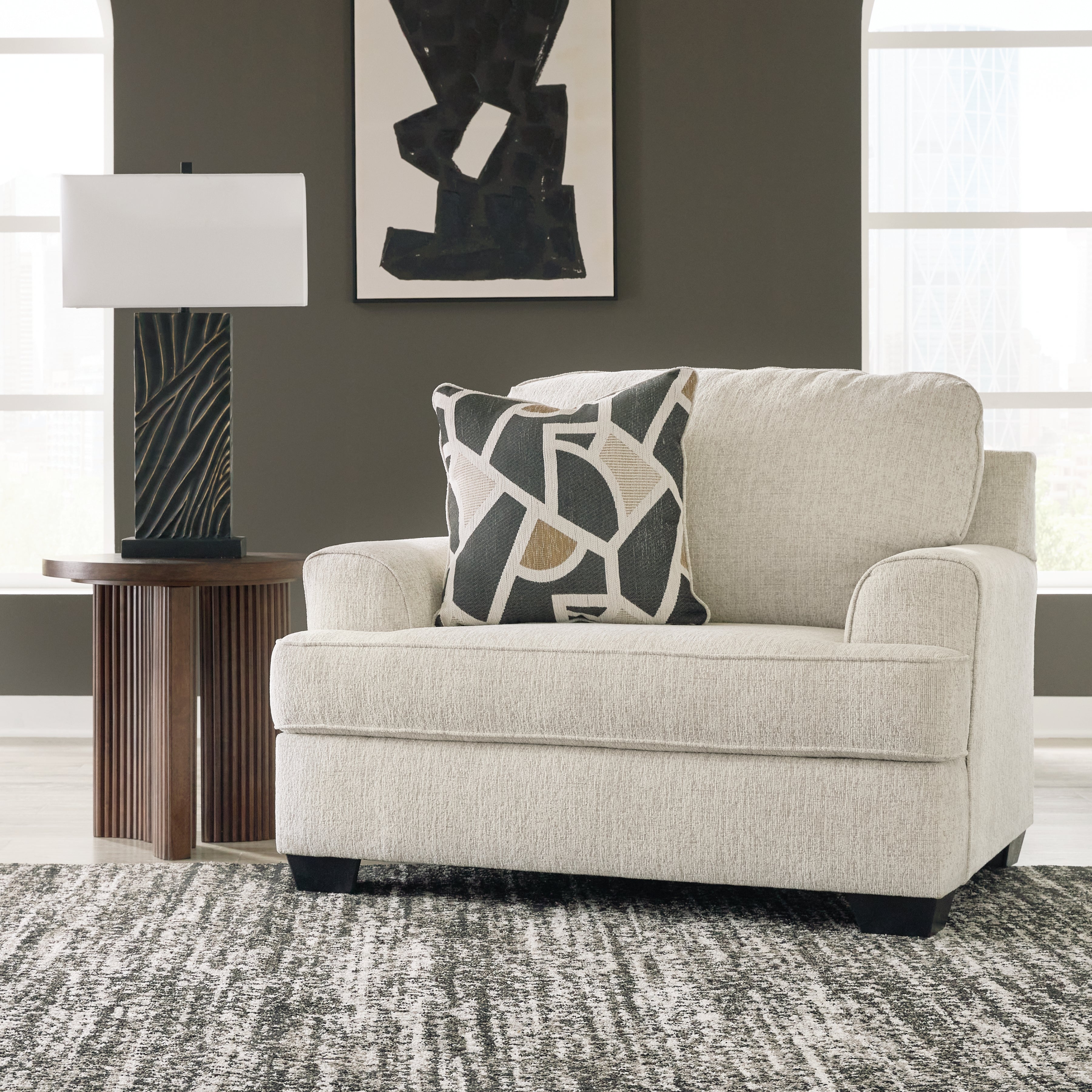 Sectionals for Less - Ashley Furniture - Heartcort Living Room - Chair and a Half / Quartz - 4460423