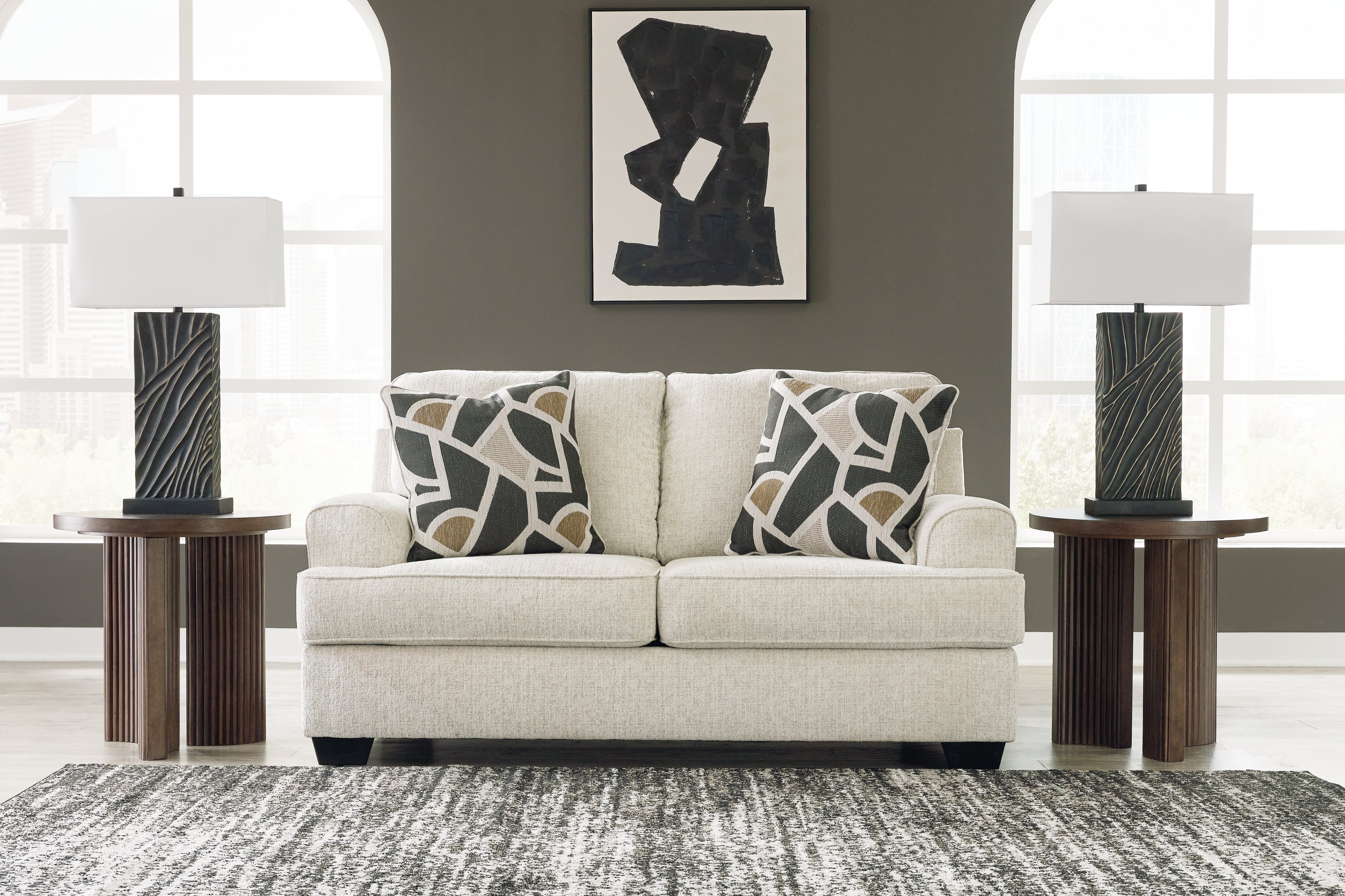 Sectionals for Less - Ashley Furniture - Heartcort Living Room - Loveseat / Quartz - 4460435